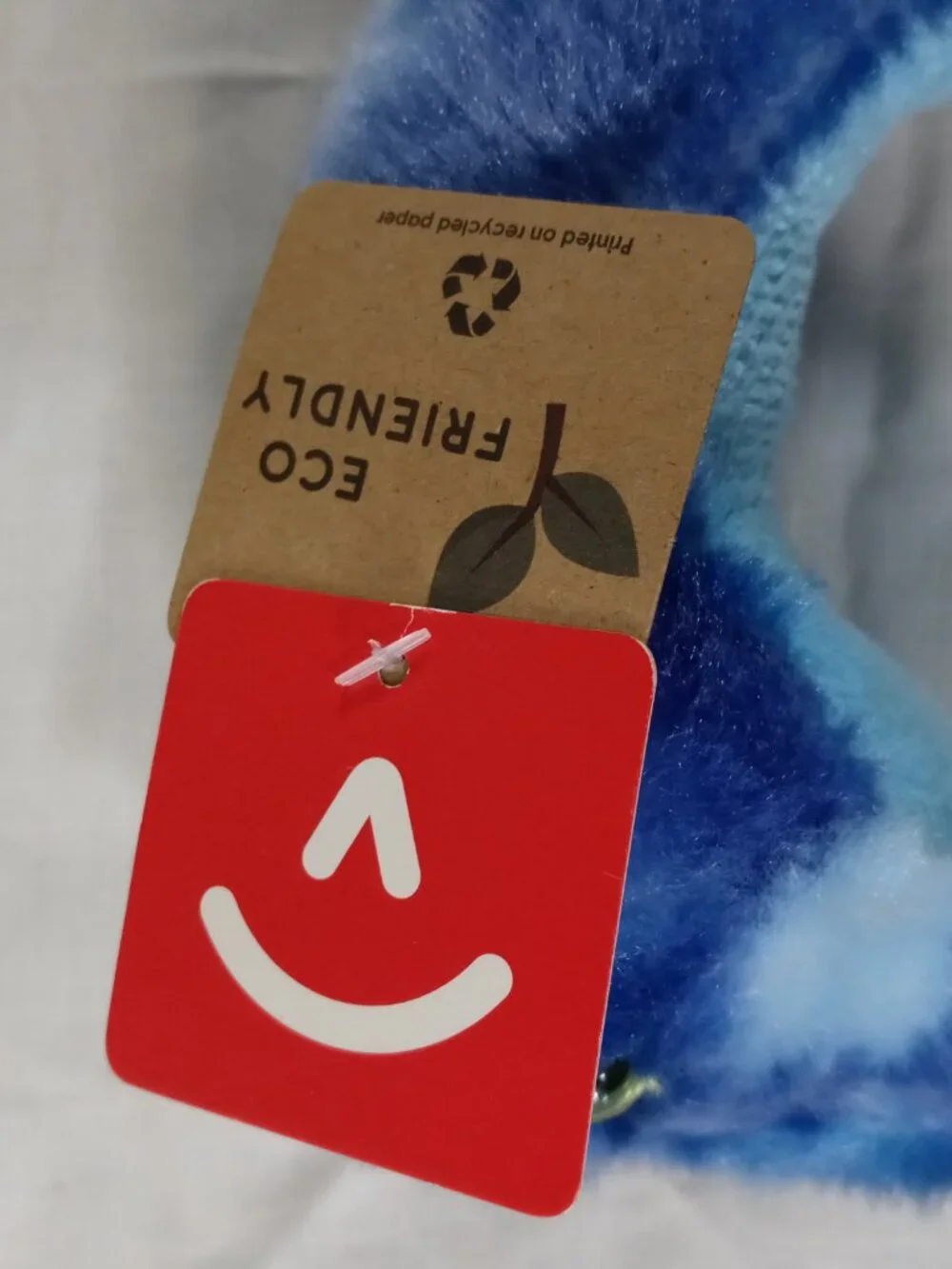 Aurora World Eco Friendly Blue Pattern Dinosaur Stuffed Animal Plush Great Cond